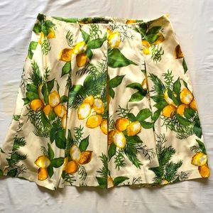Talbots Lemonade Flirty Plus-Sized Skirt
